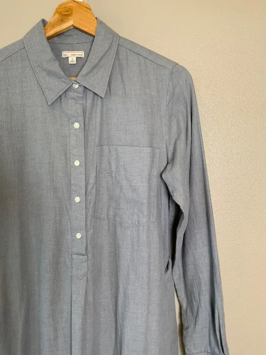 GAP Belted Flannel Shirtdress - Picture 7 of 16